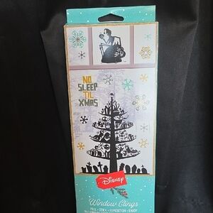 Disney Holiday Window Clings - Black and Gold